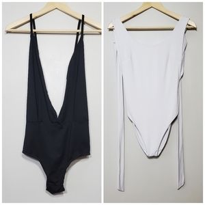 NWOT M 2 Solid Bodysuits
